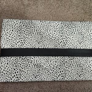 Black and White Polka Laptop Holder